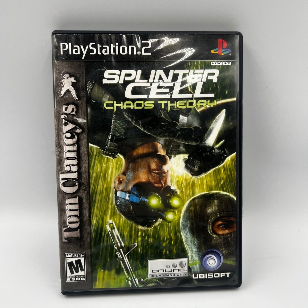 Tom Clancy's Splinter Cell Chaos Theory Sony PlayStation 2 PS2 2005 CIB Stealth